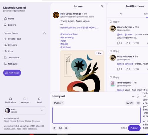 mastodon.social. Looks ugly now
